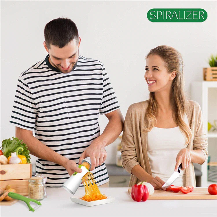 Heavy Duty Vegetable Spiralizer Slicer Portable Blades Spiral Slicer Cutter Zucchini Pasta Noodle Peeler Spaghetti Spiral Slicer