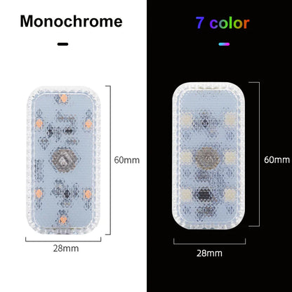 LED Touch Light Mini Wireless Car Interior Lighting Auto Roof Ceiling Reading Lamp for Door Foot Trunk Storage Box USB Charging