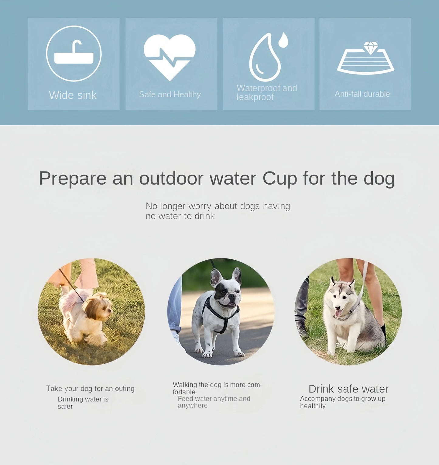 2 in 1 : Dog And Cat Portable Water & Food Bottle 2026