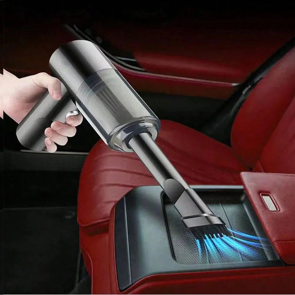 1PC Wireless Vacuum Cleaner 120W High Power Black Dual Use for Home And Car Powerful Portable Handheld Vacuum