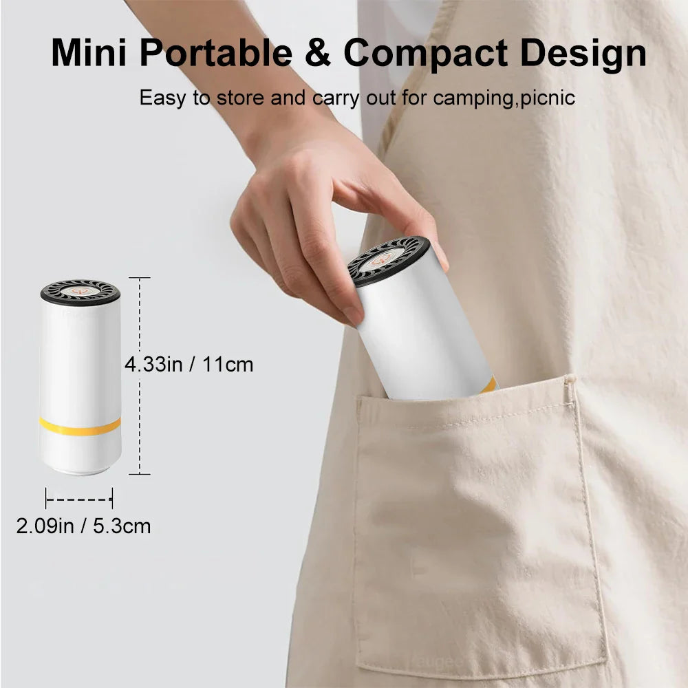 Mini Electric Air Pump Rechargeable for Food Fresh-Keeping Vacuum Sealed Bag Storage Bag Automatic Vacuum Compression Machine