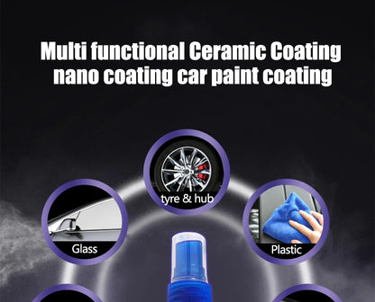 Car Ceramic Coating For Auto Paint Crystal Wax Spray Nano Hydrophobic Liquid Polymer Oleophobic Anti Rain Car Care